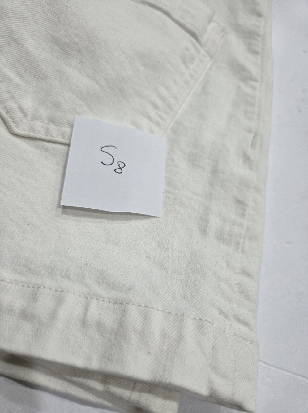 NWT Madewell White High-Waist Shorts Sz.25 White Denim - Picture 8 of 8
